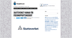 Desktop Screenshot of kryptera.se